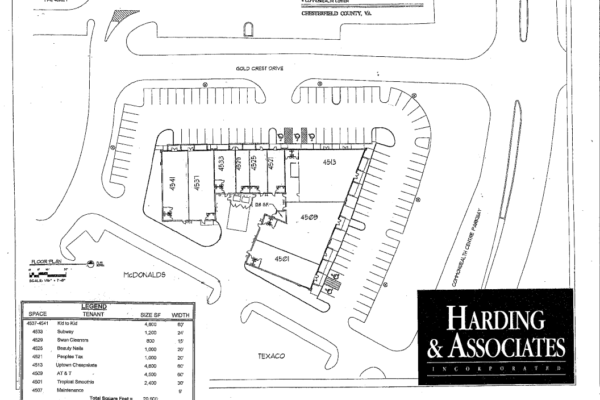 Gold Crest Site Plan Fully Leased 6-1-2021